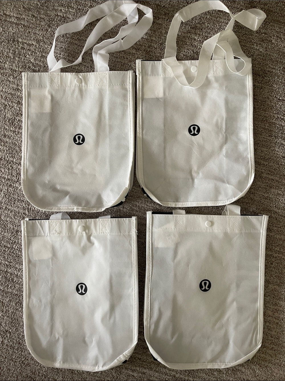 lululemon athletica White Reusable Tote Bags - Set of 4